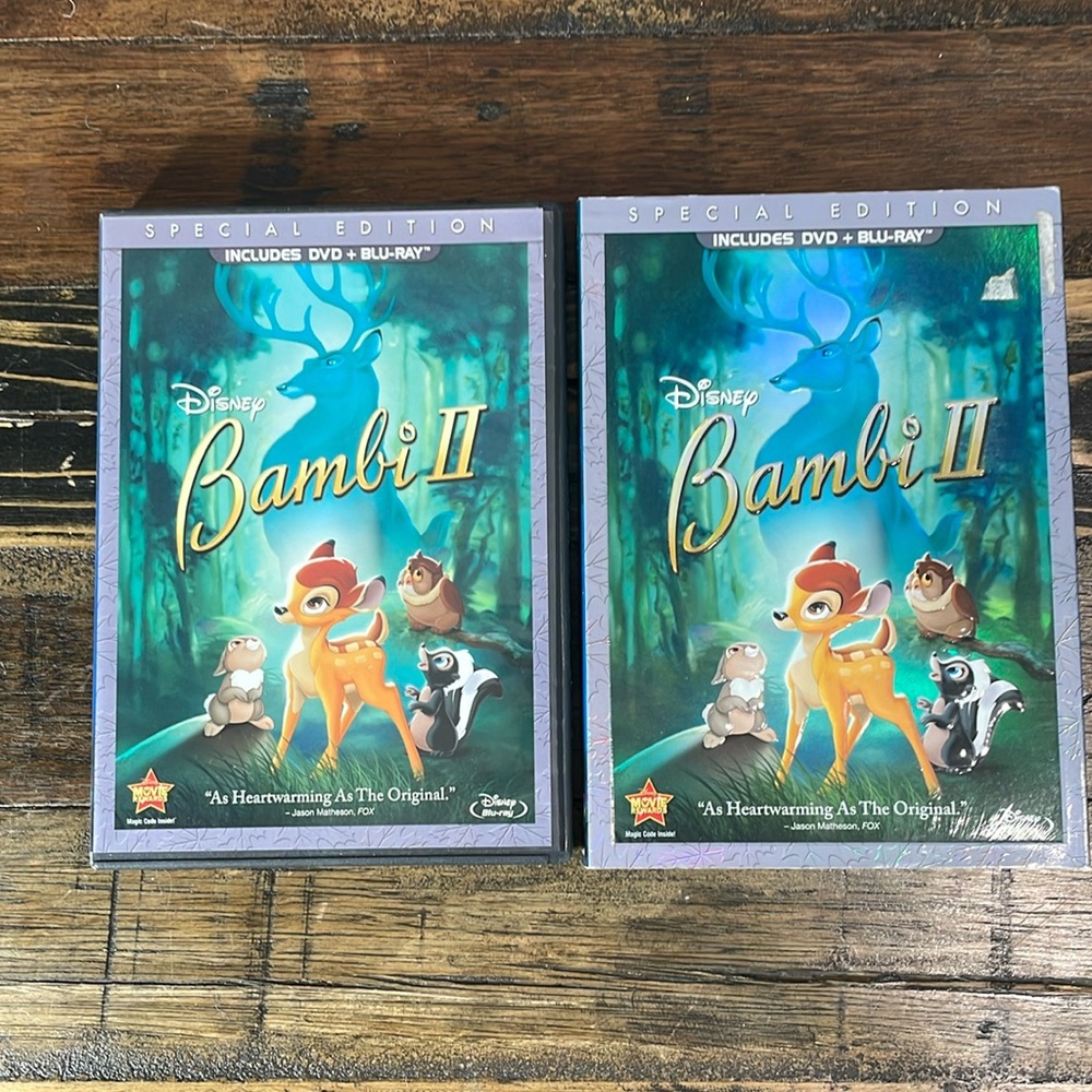 Bambi DVD with cardboard cover
